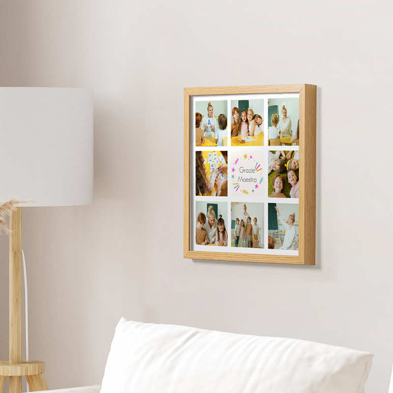 Quadro con foto Grazie Maestra