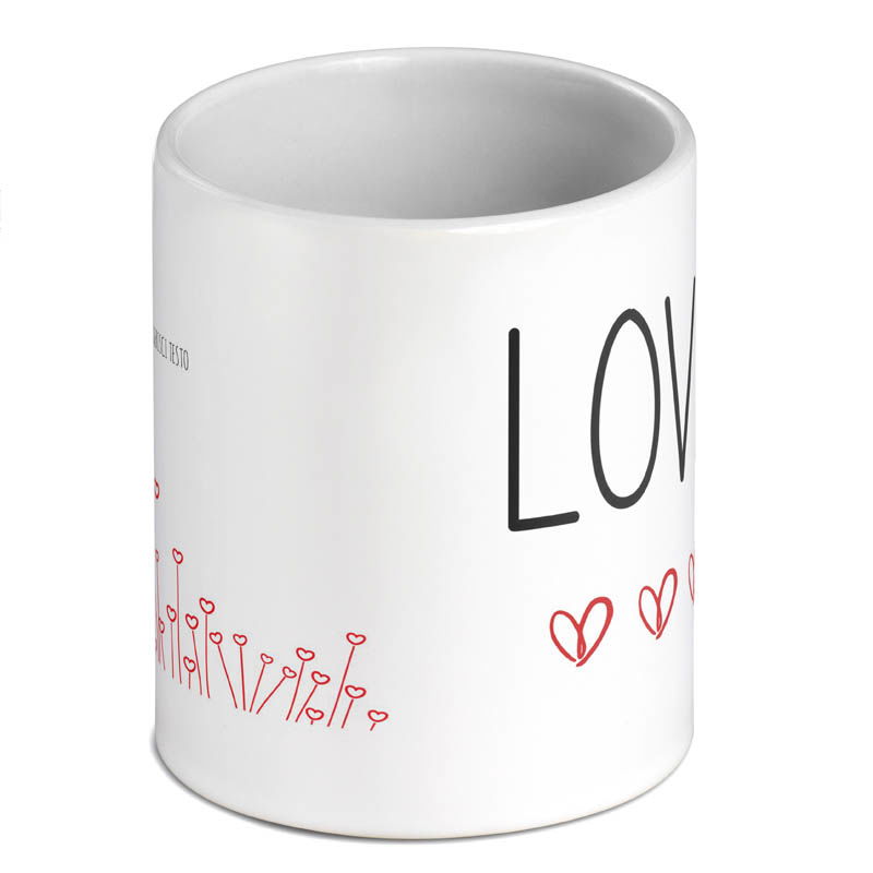 Tazza con scritta Love