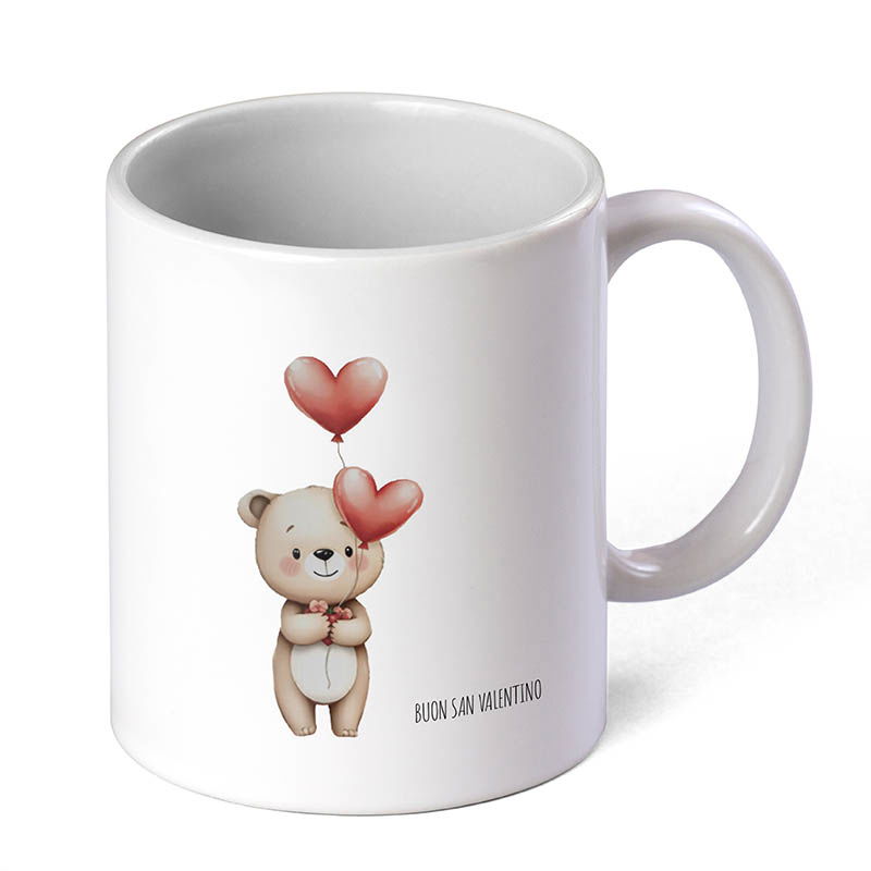 Tazza con scritta Love Teddy