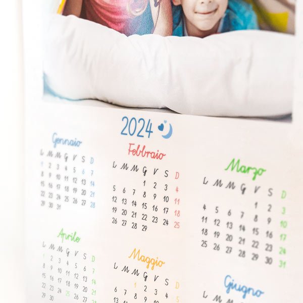 Calendario personalizzato Gira&Volta Fotografico semestrale fronte/retro
