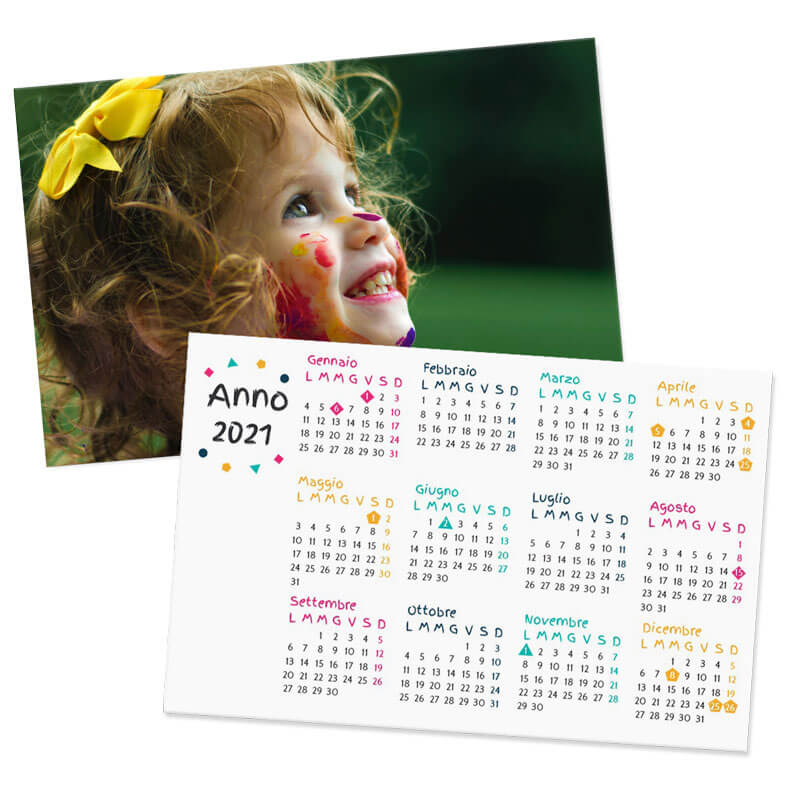 Foto Calendari Tascabili personalizzati