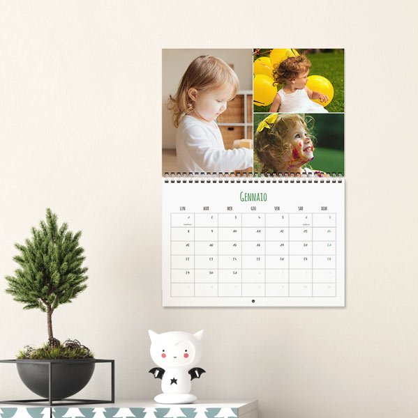 Calendario personalizzato Happy Days Spirale centrale A3