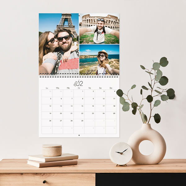 Calendario personalizzato Happy Days Big Spirale centrale BIG