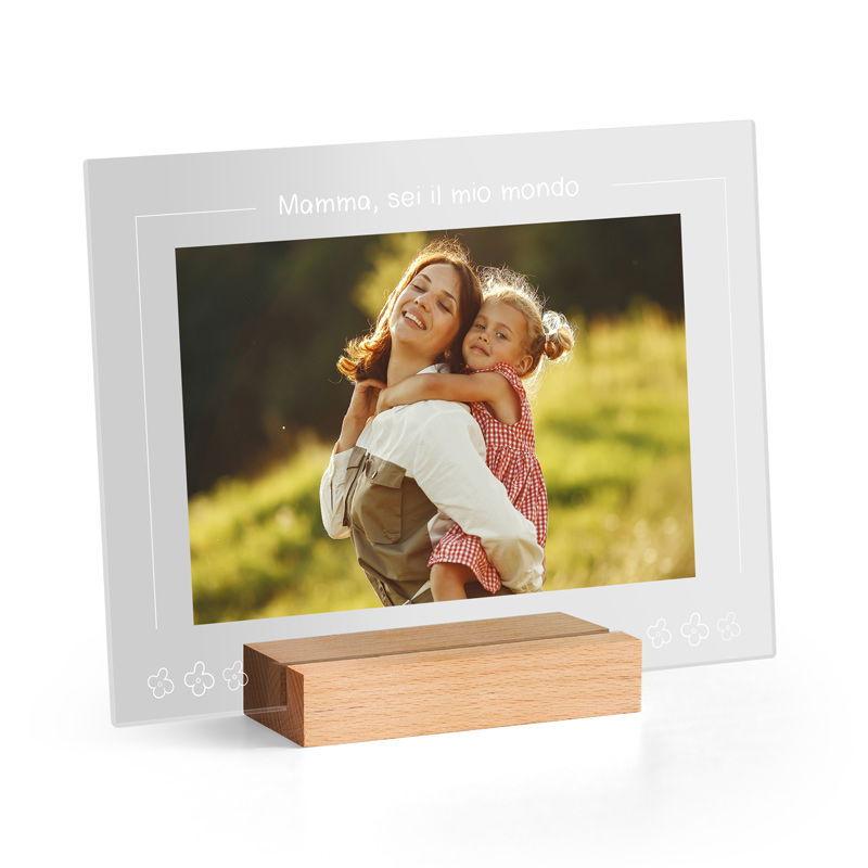 Portafoto Plexiglass Fiore di Mamma