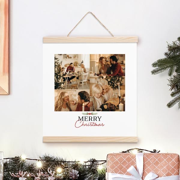 Poster Collage Holly Christmas 30x30 Poster Collage Christas